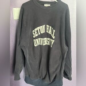 Seton Hall University New Jersey vintage collegiate mens long sleeve sweatshirt